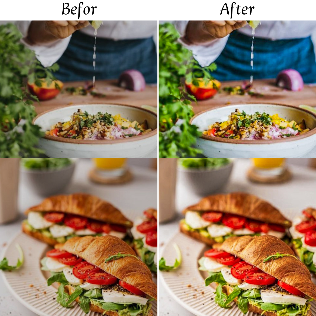 FOOD LOVERS LIGHTROOM PRESETS