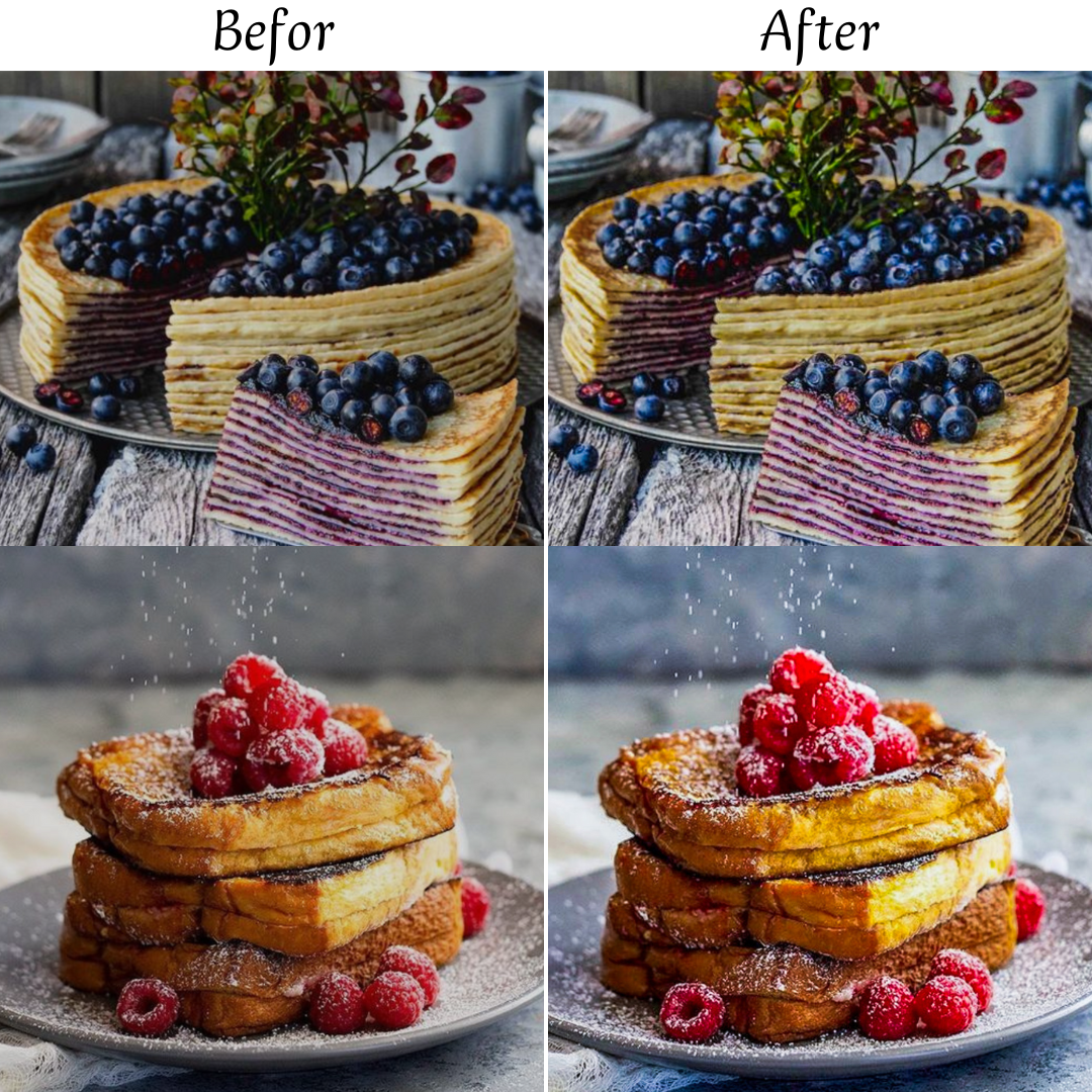 FOOD LOVERS LIGHTROOM PRESETS